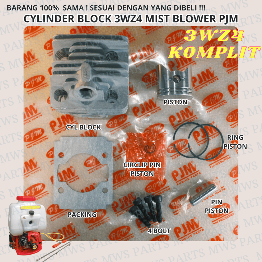 CYLINDER BLOCK 3WZ4 SILINDER BLOK BLOK KOMPLIT CYLINDER BLOK CYLINDER BLOCK ASSY KOMPLIT SEHER BORIN