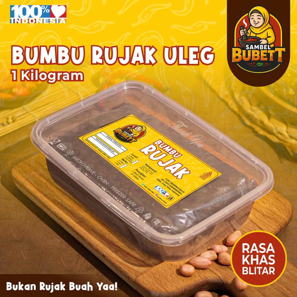 

1Kg Paket Nyetok Bumbu Rujak Uleg/Cingur BUBETT