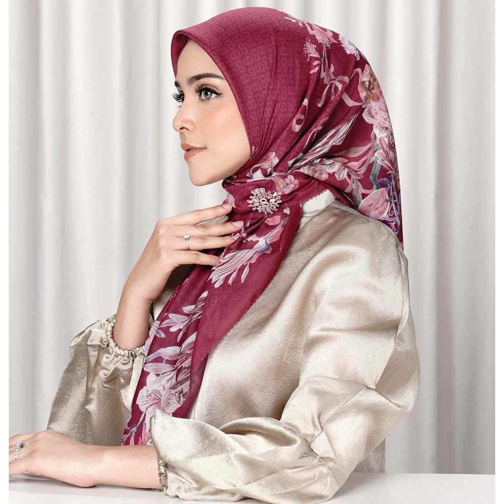 NEW BS Buttonscarves Farra Poppy voal reg