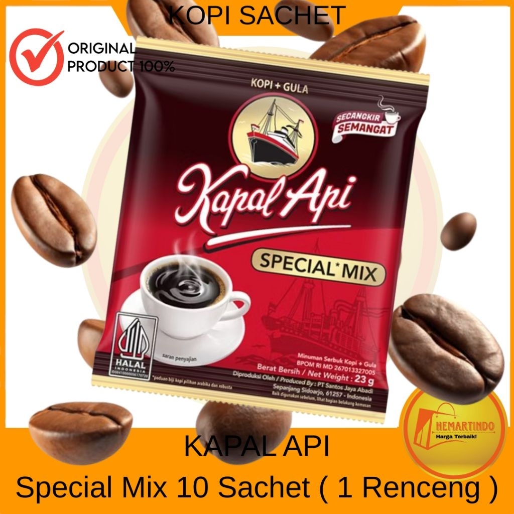 

Kapal Api Kopi Sachet Special Mix 23gr isi 10 pcs | 1 Renceng