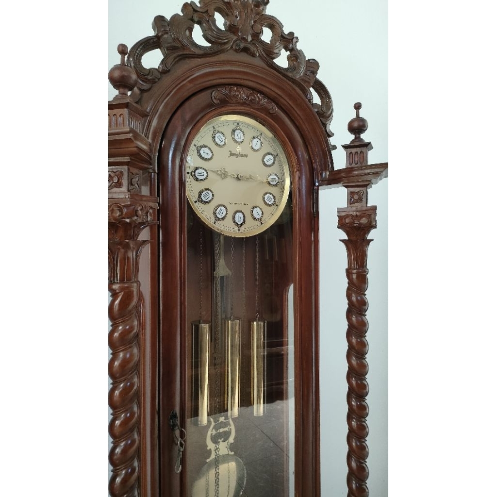 jam almari junghans tua kuno unik antik grand motherclock