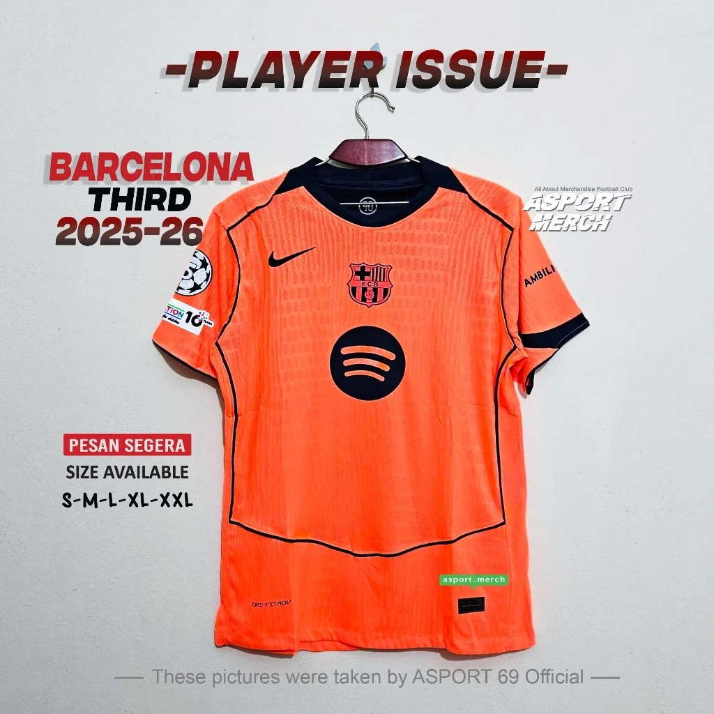 JERSEY PLAYER ISSUE BARCELONA THIRD 2025 2026 PI