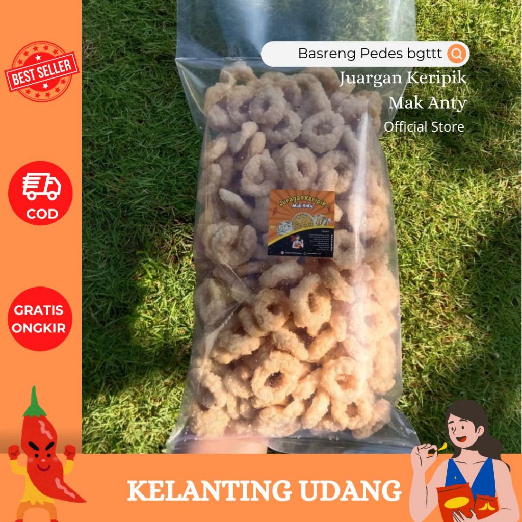 

Kelanting Udang | Kelanting Udang Gurih | 1/2 Kg | 1 Kg