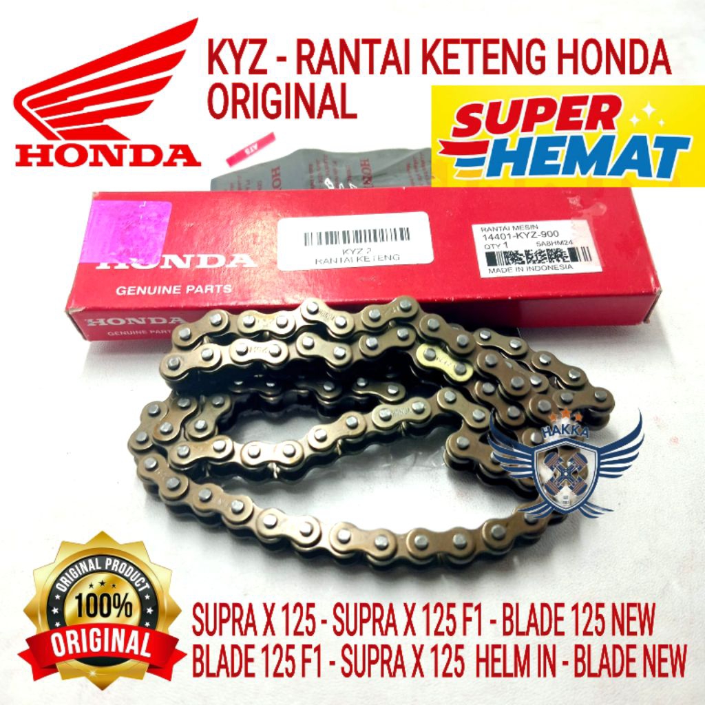 KYZ ORIGINAL RANTAI KETENG HONDA SUPRA X 125, RANTAI KETENG HONDA SUPRA X 125 F1, RANTAI KETENG HOND