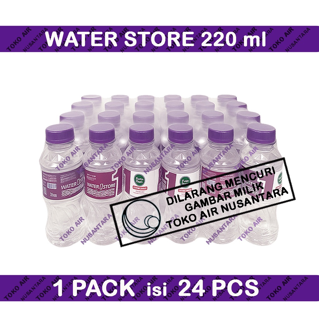 

Water Store 220 ml Botol Mini Ungu - Air Demineral