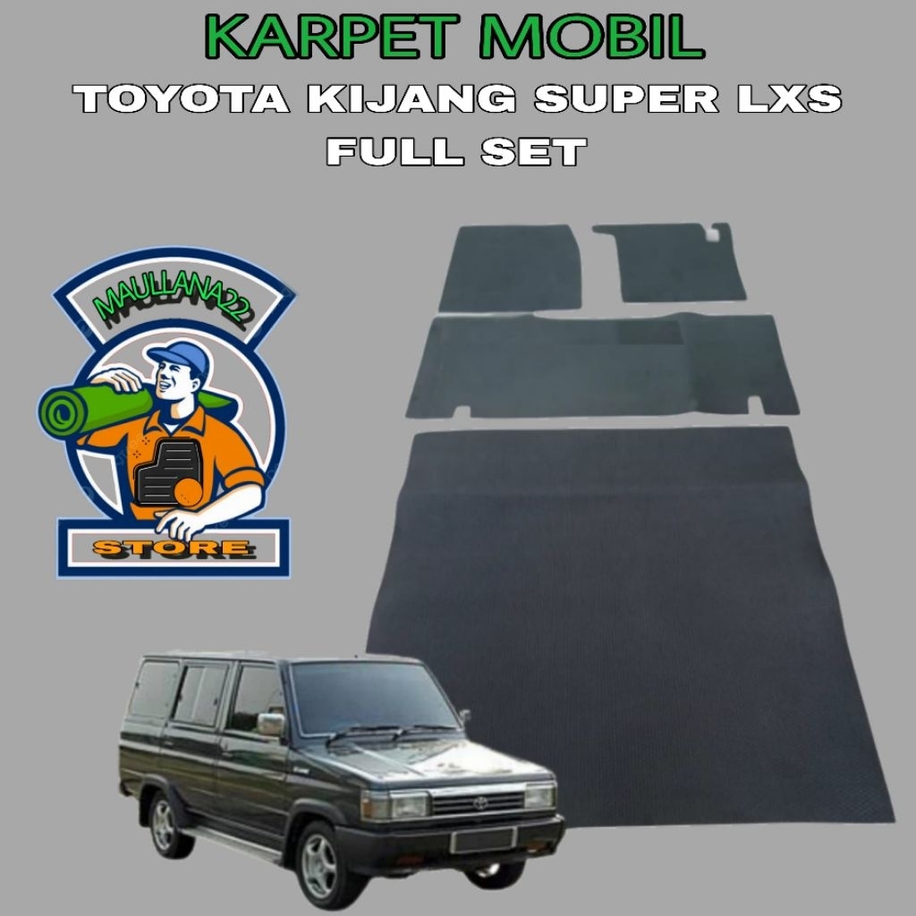 Karpet Mobil Toyota Kijang super LXS full set / Karpet full set mobil kijang super LXS