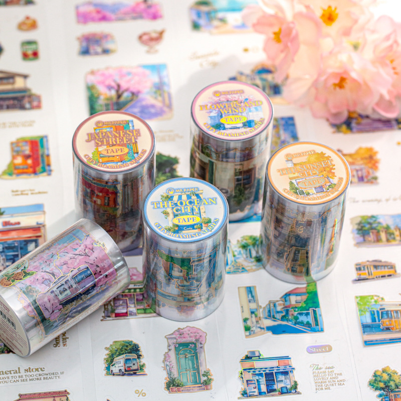 

[Artopia] Roll Sticker City Roaming Series CRS Stiker PET Tape Washi