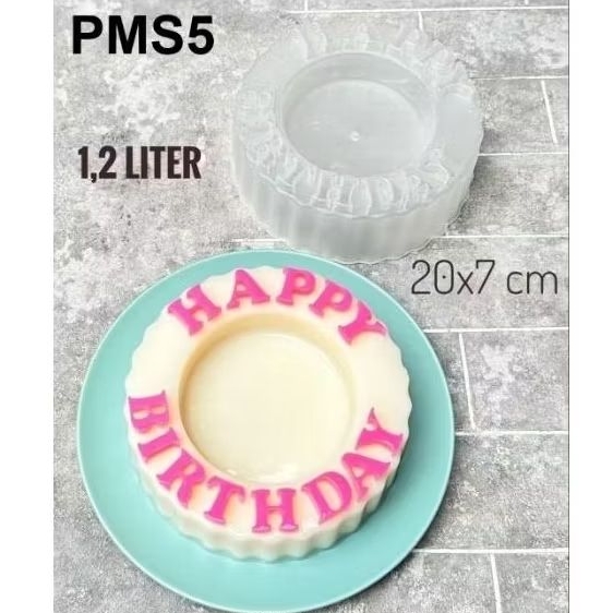 Cetakan Puding Happy Birthday Silikon / Cetakan Bulat Silikon /cetakan angka /cetakan huruf/cetakan 