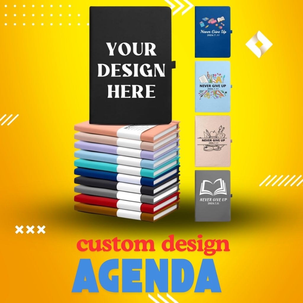 

Buku Agenda custom cover bebas design depan dan belakang
