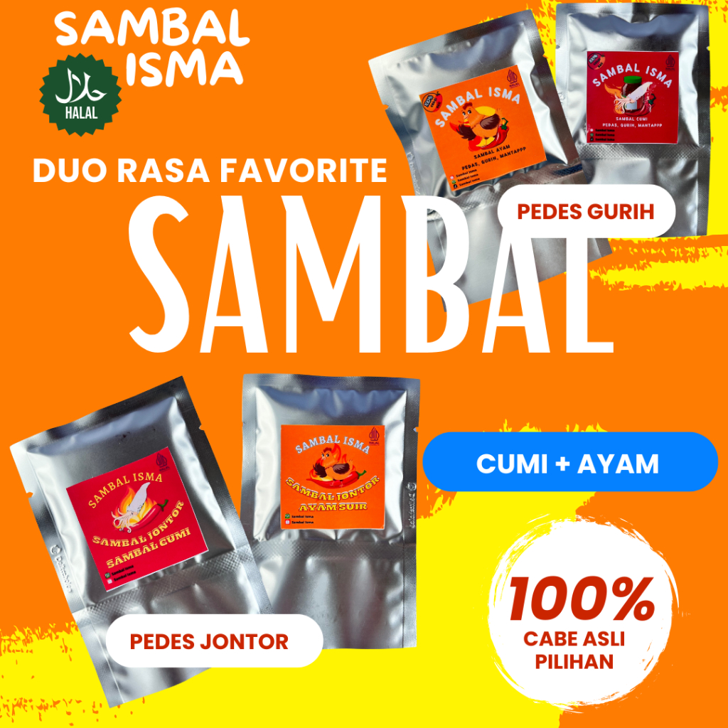 

Hemat Duo Favorite Sambal Sachet Cumi + Ayam Pilihan Terbaik
