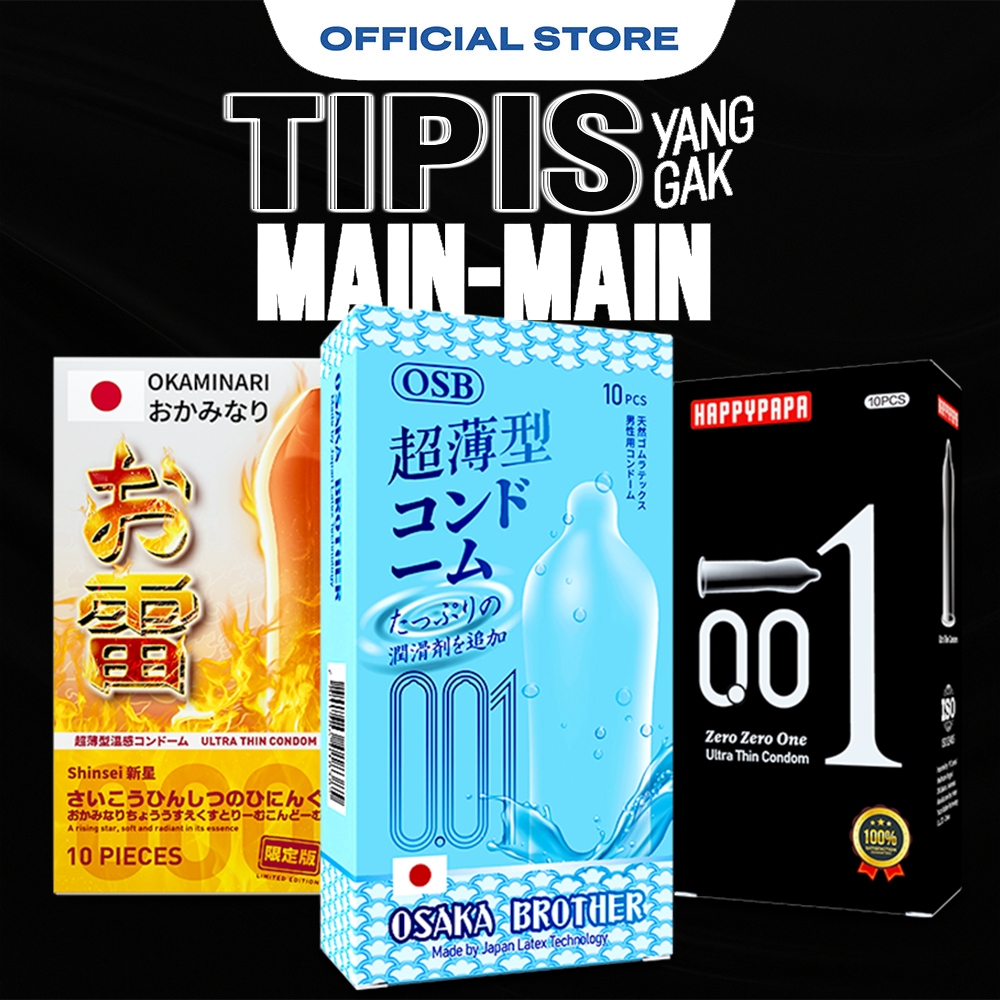 Osb premium Condom Dotted 001 - Kondom Bergerigi Tebal Premium 001 - Privasi Terjaga - Osaka Brother