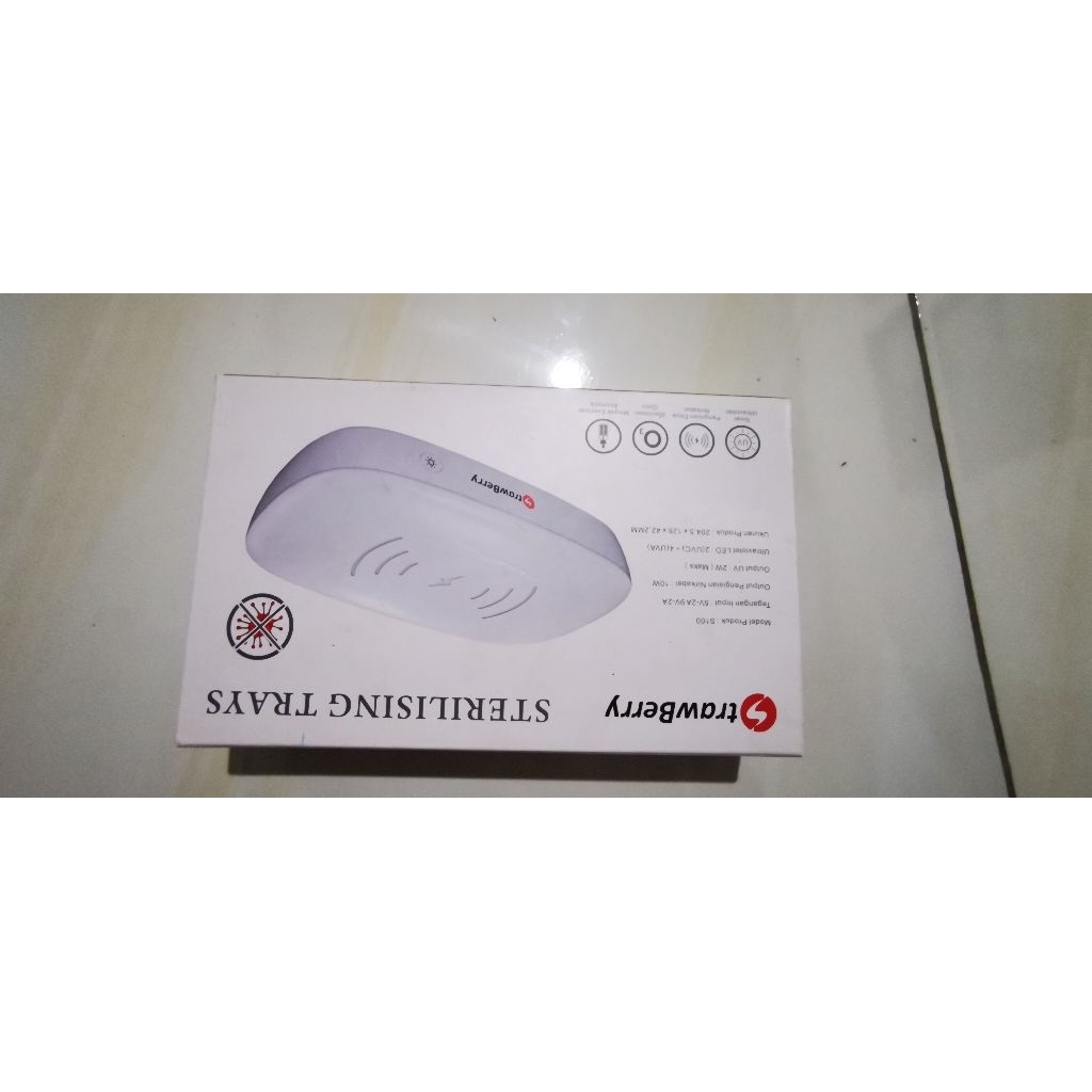 Strawberry S100 Sterilising Trays Wireless Charging& Sterilizing HP Android- White
