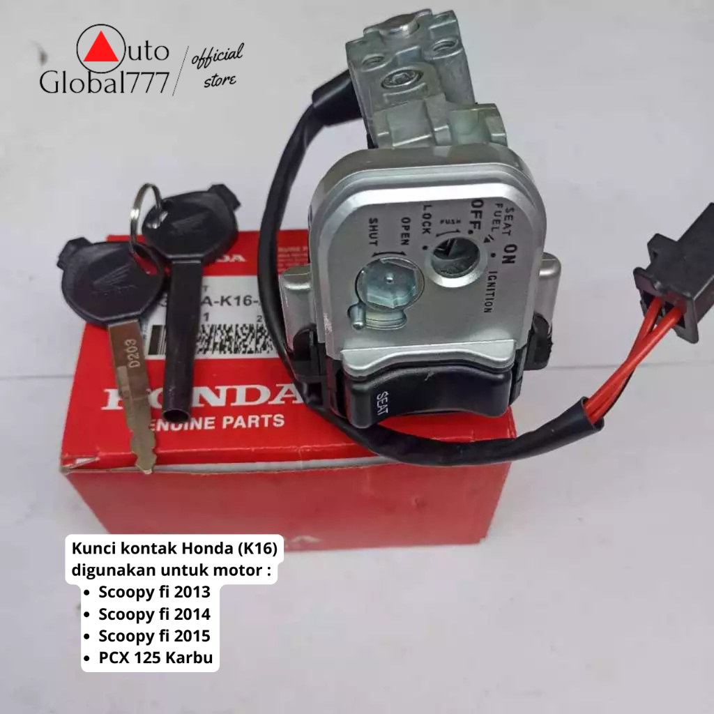 Kunci Kontak Scoopy fi 2013 Ahm Kontak Scoopy fi 2014 Scoopy 2015 PCX 125 Karbu Honda