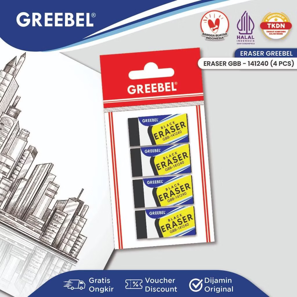 

GREEBEL Eraser Stip GBB 141240(1set)