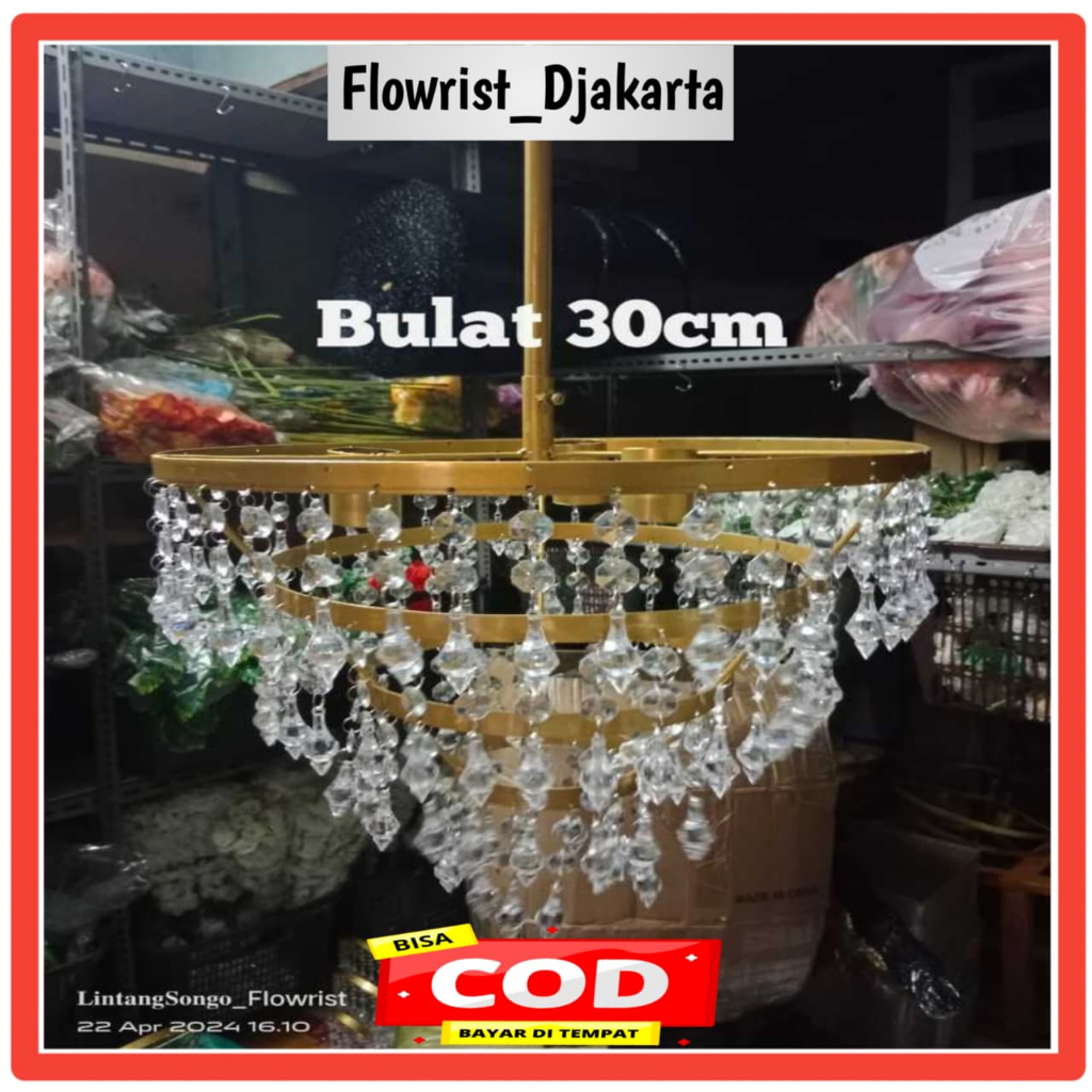 Lampu Gantung Akrilik / Lampu Kristal Gantung / Lampu Kristal Dekorasi