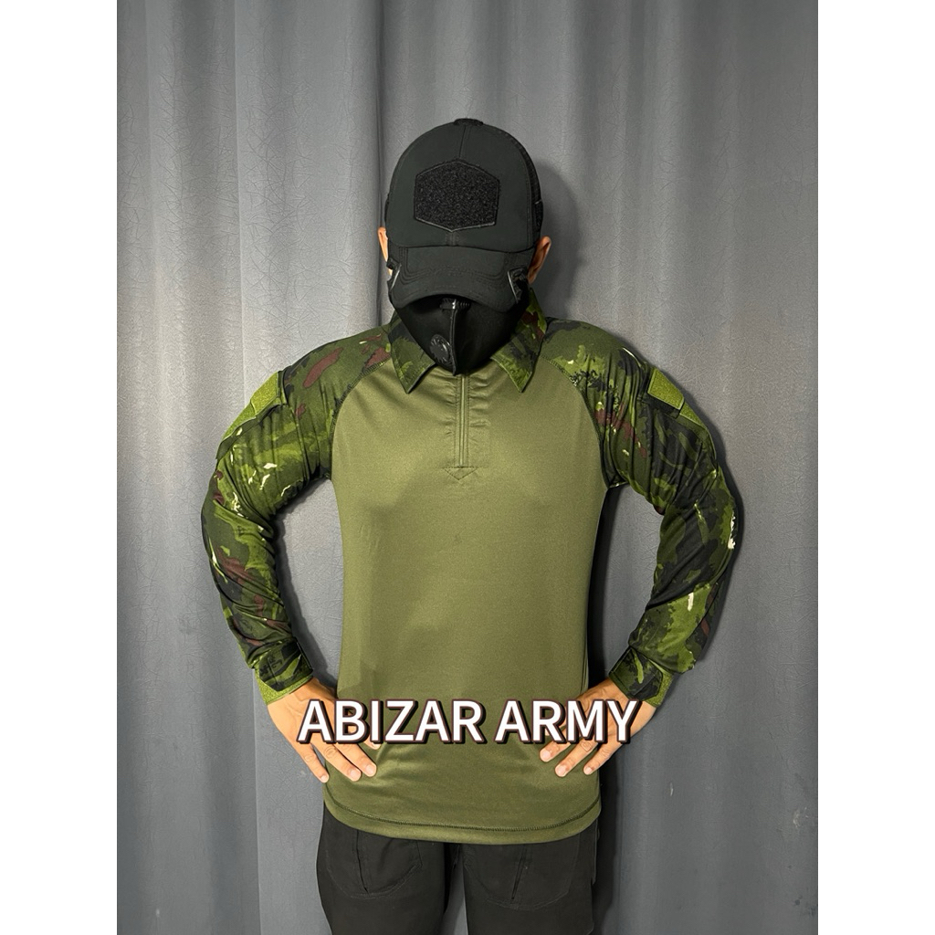 KAOS BDU DRYFIT LORENG HABEMA/KAOS BDU DRYFIT LORENG RAJAWALI/KAOS BDU DRYFIT LORENG HUTAN