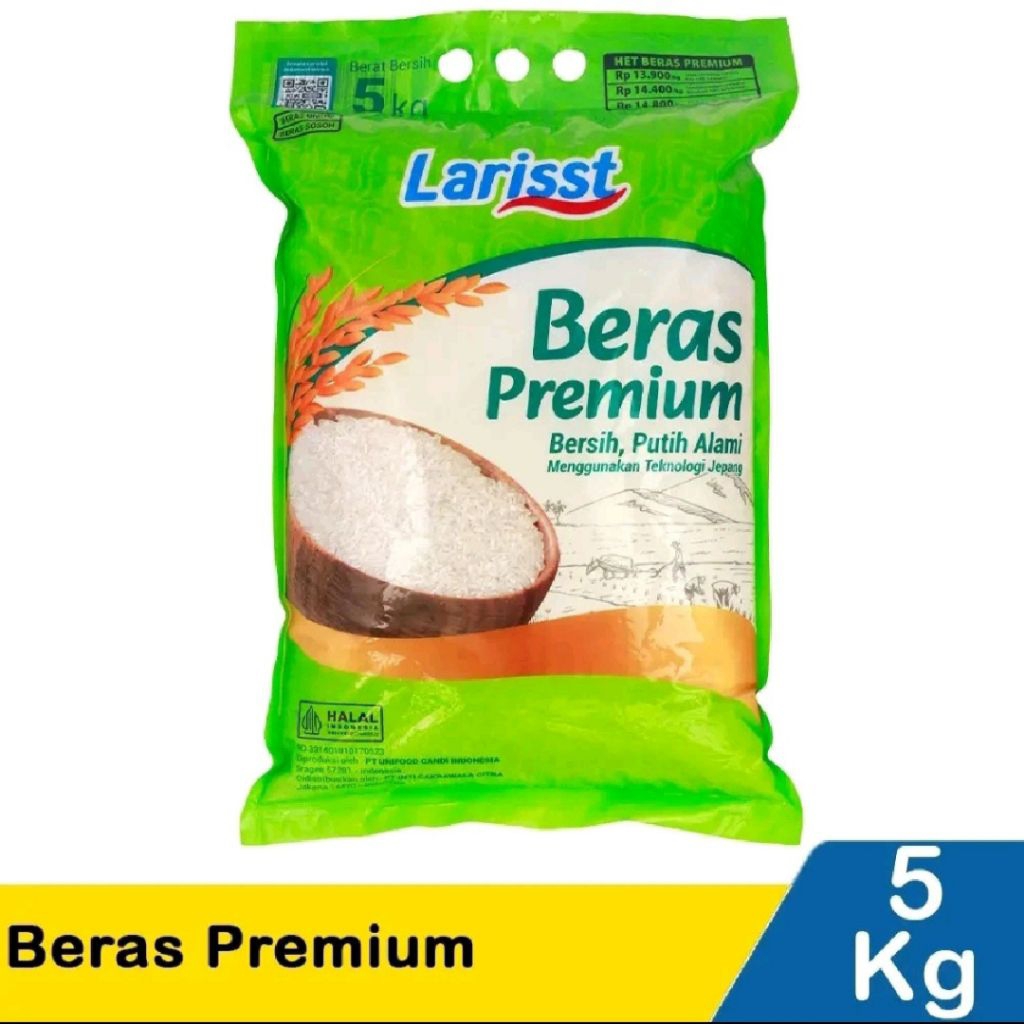 

Beras Cap Larisst 5kg/Beras Premium Larisst 5 kg/Larisst Beras Premium 5kg
