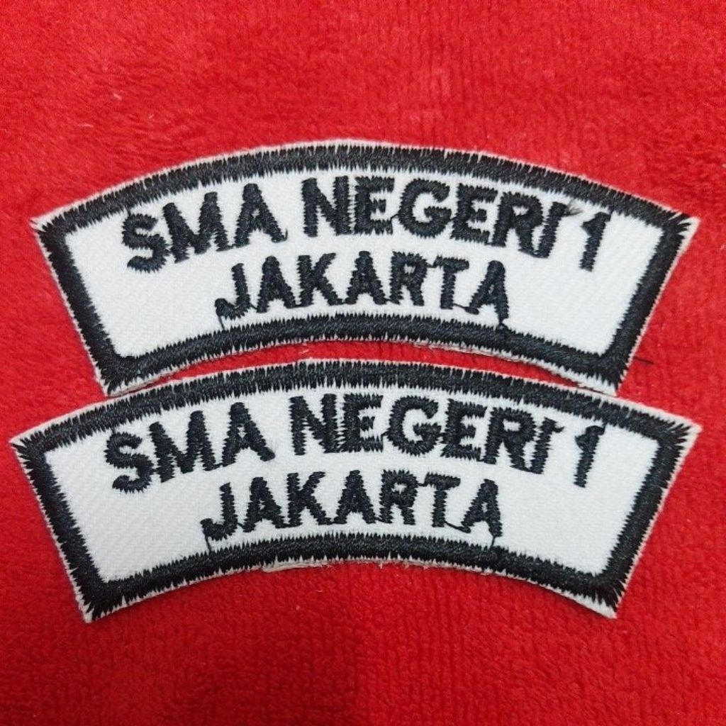 READY STOK PAKET BORDIR LOKASI SMAN AREA JAKARTA & BENDERA 3X5# ( ETALASE 1 )