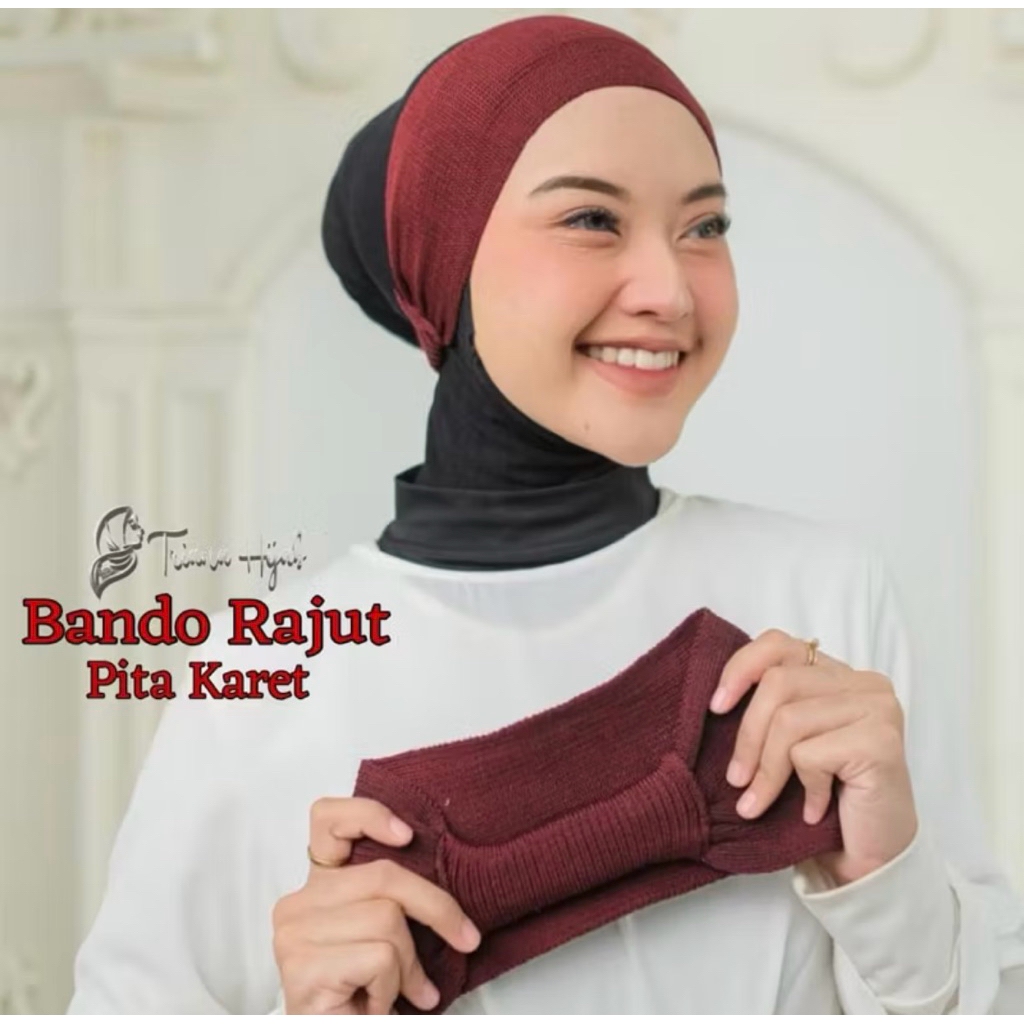Ciput rajut pita premium/Inner rajut anak dan dewasa