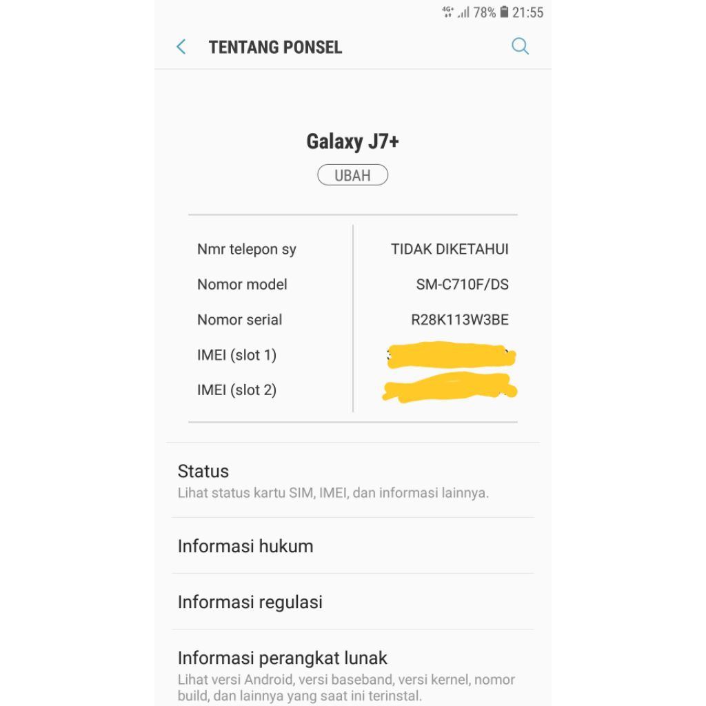 samsung j7 plus second (4/32)