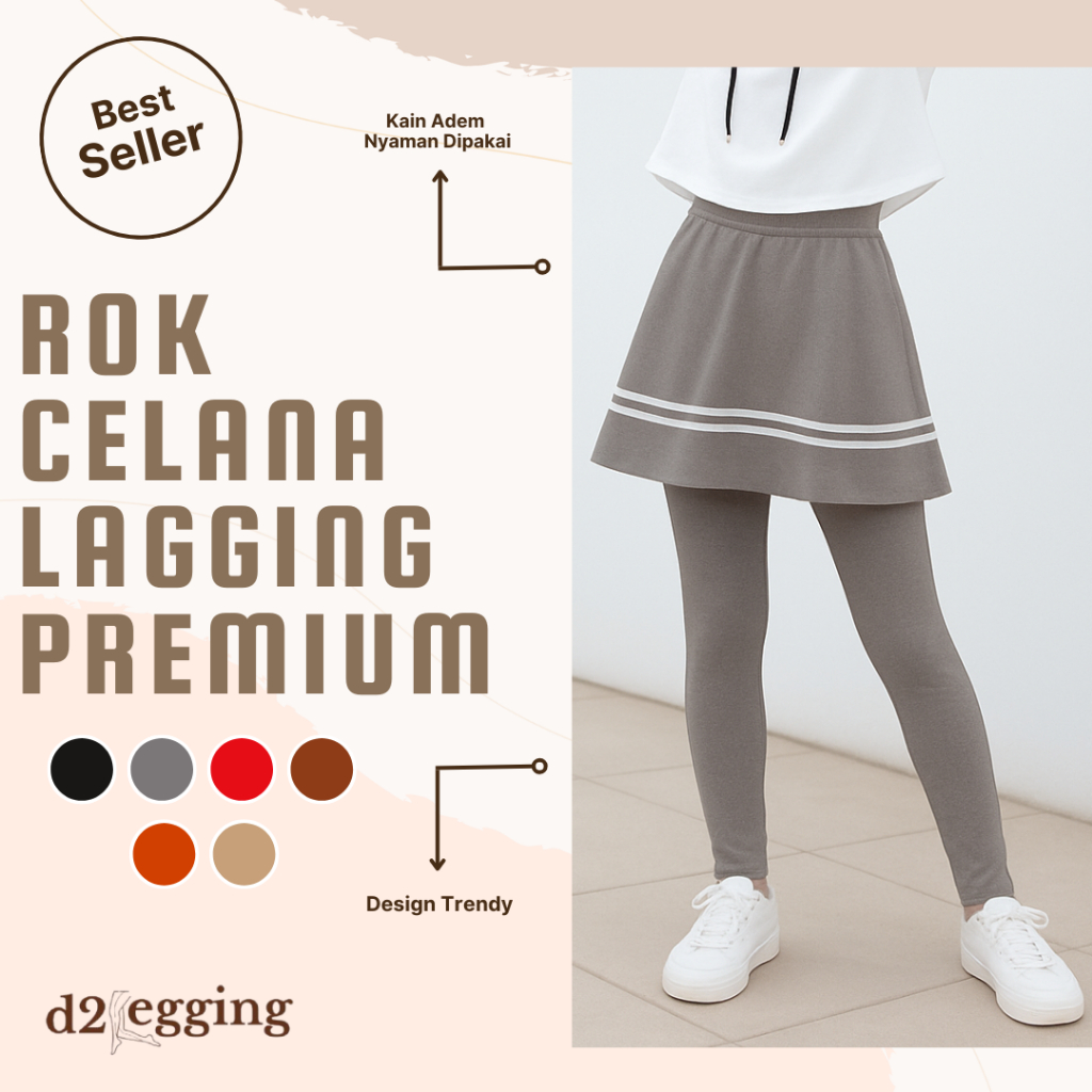 Celana Legging Rok Spandex Olahraga Legging Rok Premium