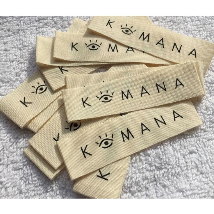 Label Woven katun Subtitute 100 PCS - Label Baju - Label Hijab Custom