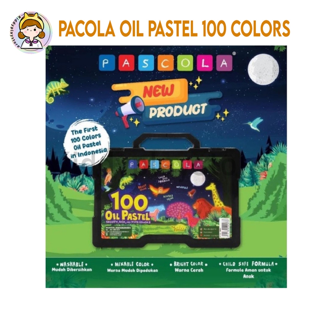 

Pascola Crayon 100 Warna / Krayon Pascola 100 Warna / Oil Pastel Anak Non Toxic