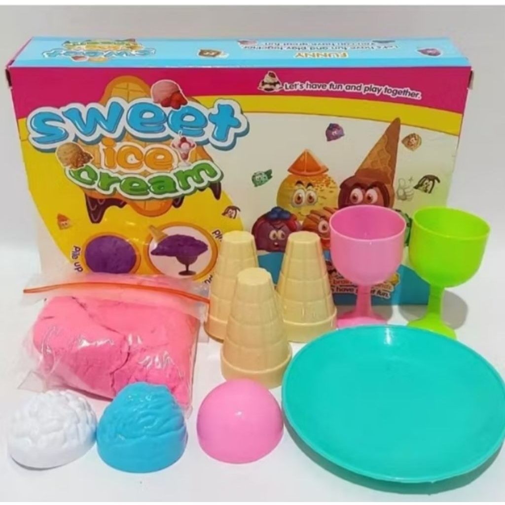 MAINAN ANAK-ANAK PASIR AJAIB 125GRAM pasir pasiran ajaib