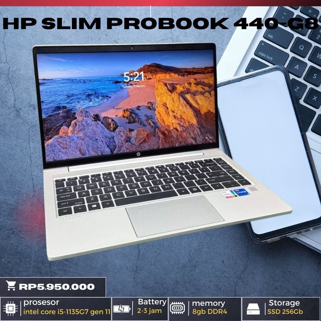 LAPTOP HP PROBOOK SLIM 440-G8