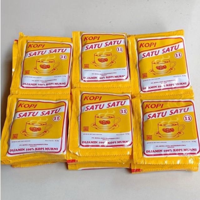 

40 sachet/4 Renceng KOPI BUBUK SATU SATU RENCENG Kemasan 6,5gr Kopi Instan
