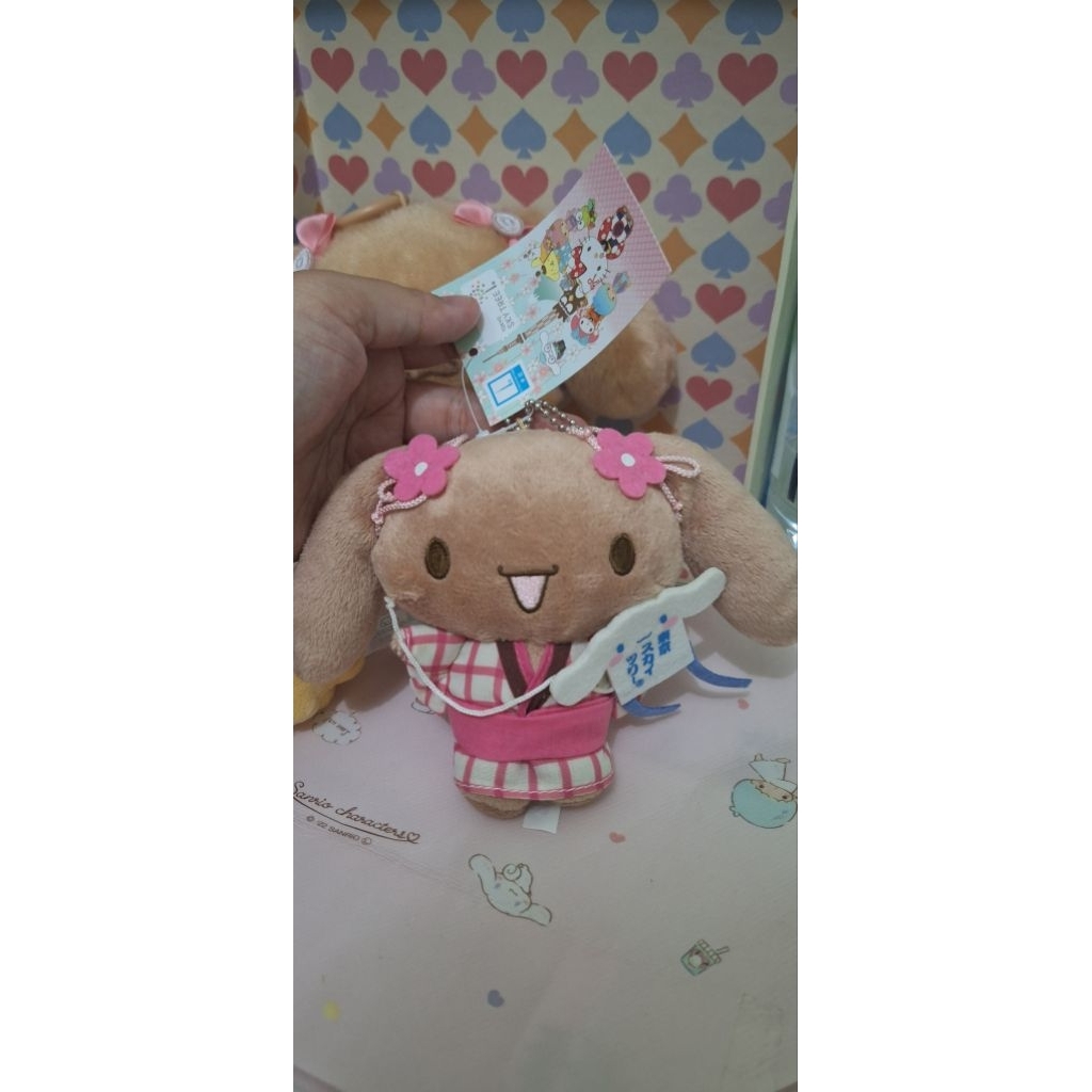 Boneka sanrio keychain Sanrio mocha teman cinnamoroll Tokyo sky tree series | cinnamoroll costume mo