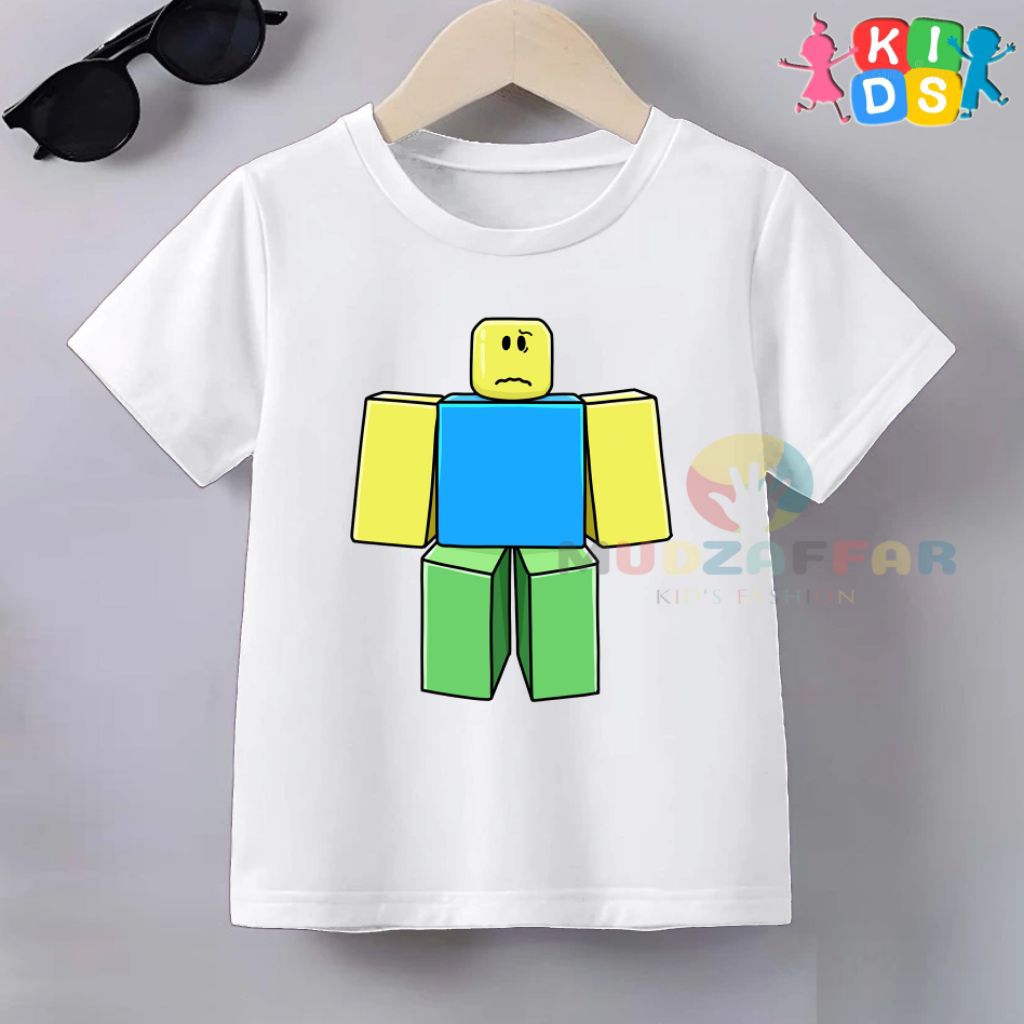 BAJU KAOS ANAK ROBLOX FORSAKEN NOOB KAOS ANAK KARAKTER NOOB ROBLOX FORSAKEN