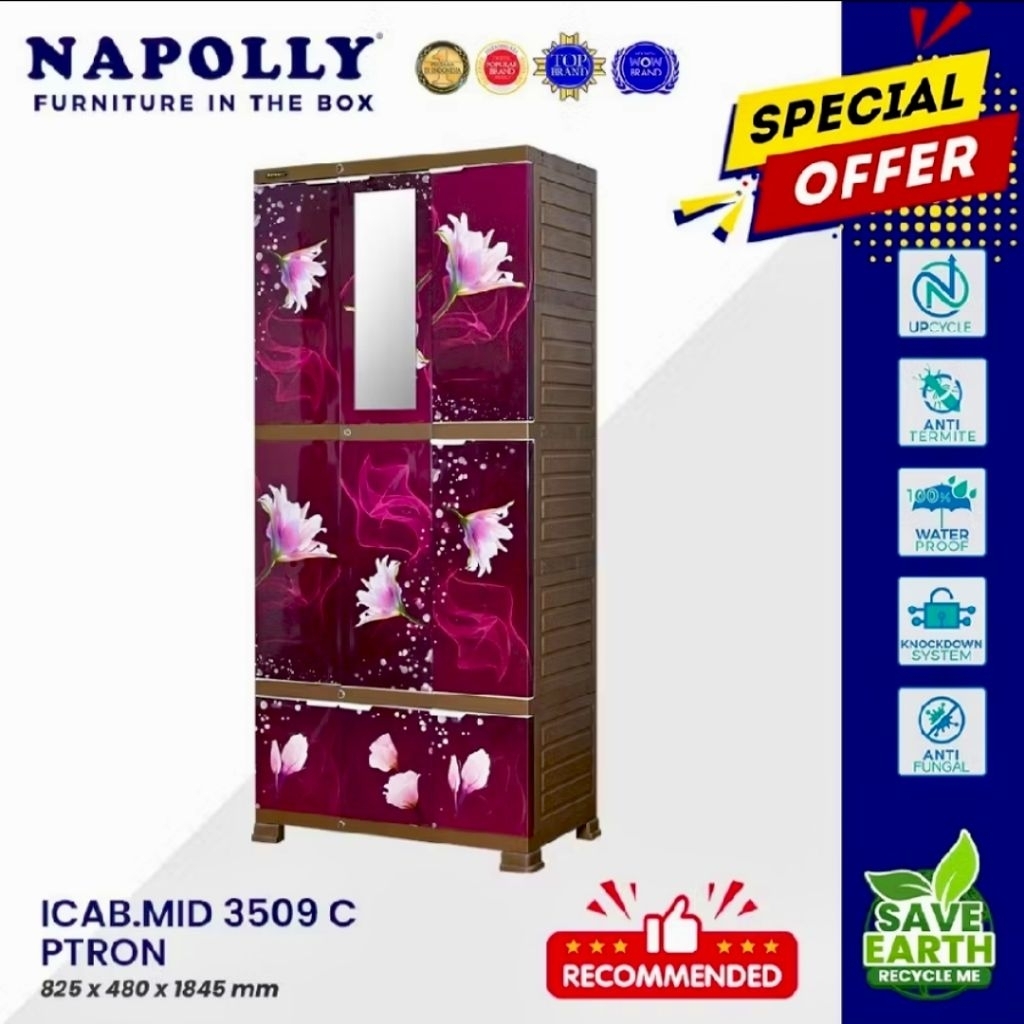 ALMARI PLASTIK 3 PINTU