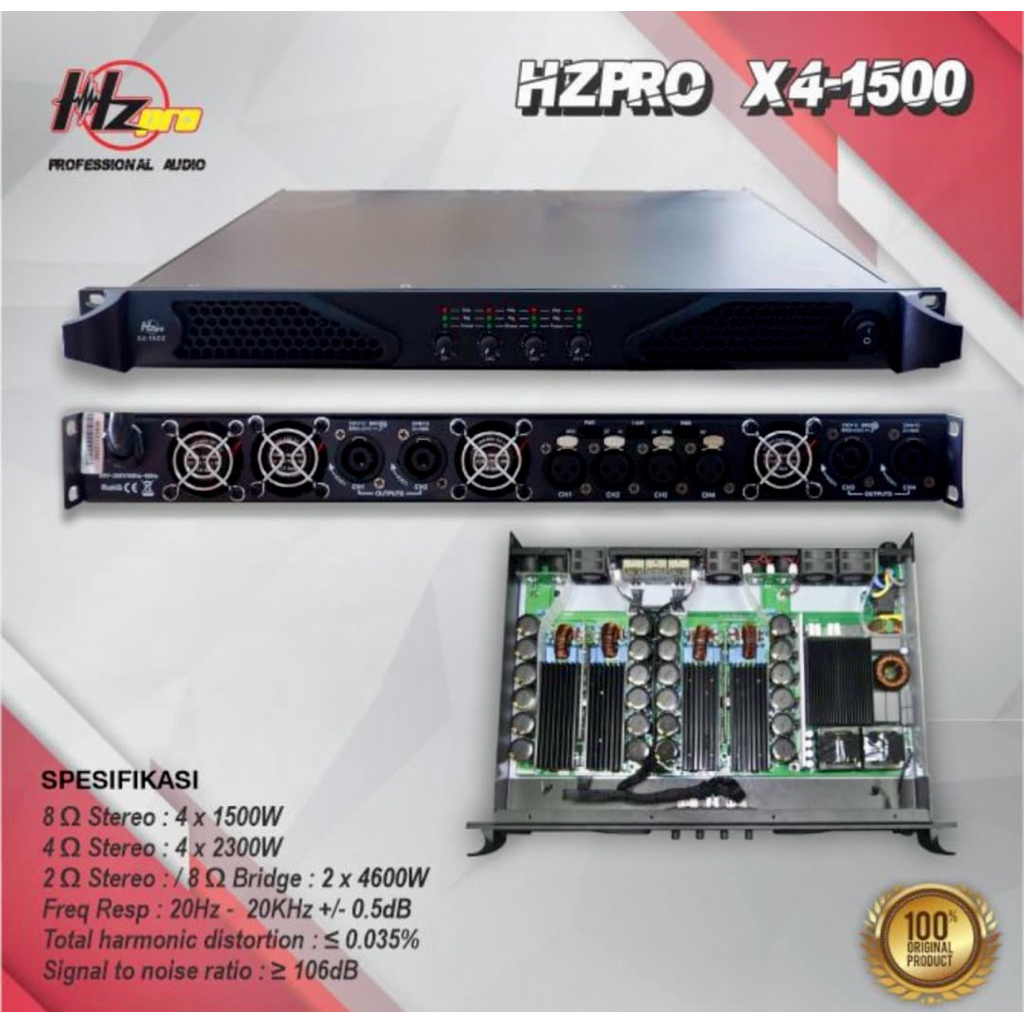 POWER HZPRO X4-1500 CLASS D BALAP / POWER VIRAL HZ PRO X4-1500 CLASS D FULL BRIDGE / Power Hzpro X4 