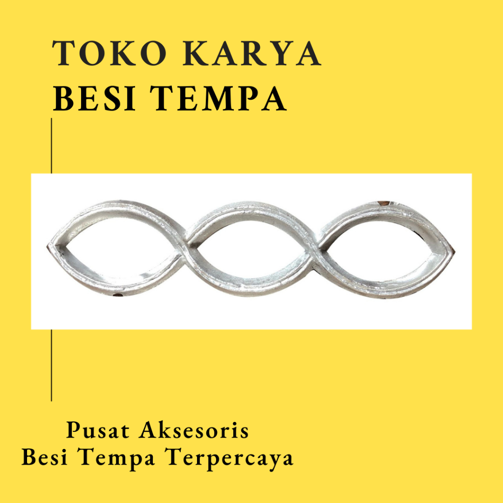 Ornamen Pagar Besi OR-1138 / Master Tengah Pagar/Gerbang Mewah / Ornamen Pagar Besi Piring / Ornamen