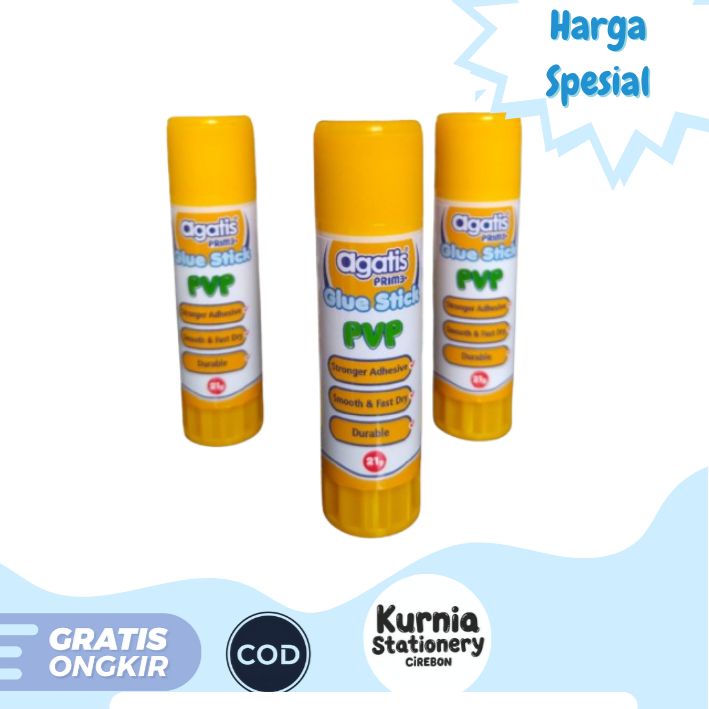 

Agatis Prime Glue Stick PVP 9gr / Prime Agatis Lem Stick (Satuan)