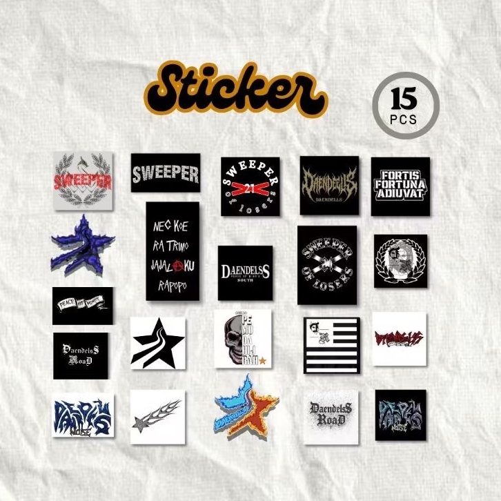 

Stiker Sweeper21 Daendles Road Salvador Premium Kertas Vynil Glosy Anti Air 15 Pcs Murah Dan Kece