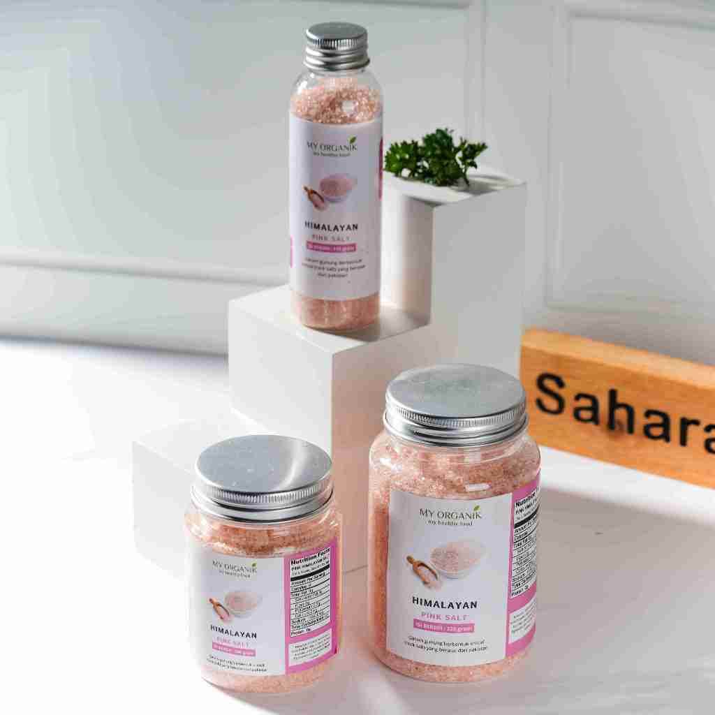 

My Organik Garam Himalaya Original Asli Organik Himalayan Pink Salt Kemasan Jar
