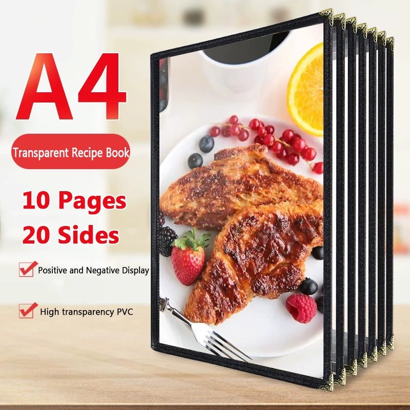 

A4 Cover Pelindung Menu/Restaurant Menu Covers/Buku Menu