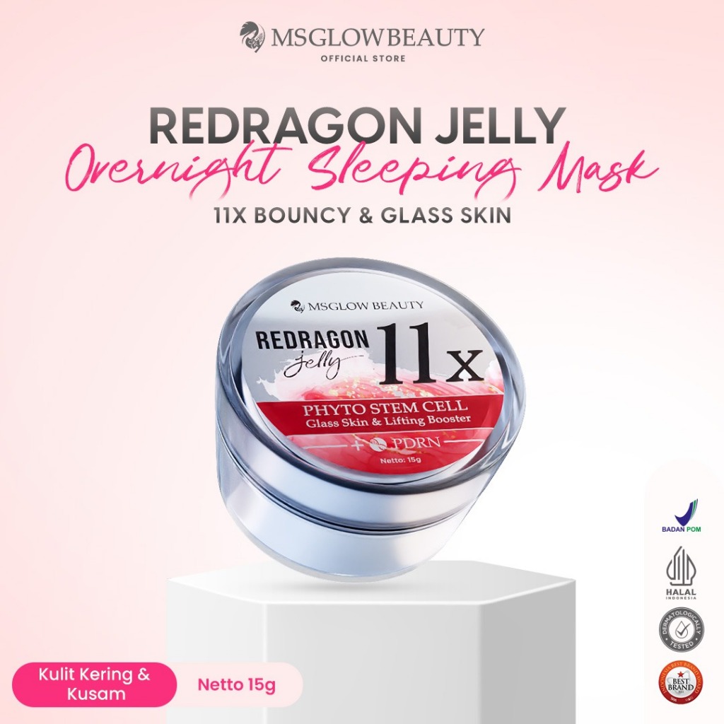 MS Glow - REDRAGON JELLY OVERNIGHT MOISTURIZER - 15 GR