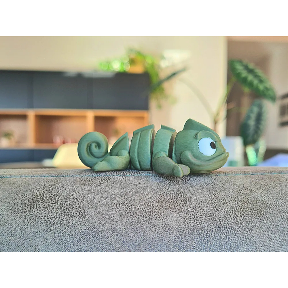 mainan lucu iguana/bunglon | mainan flexi animal mini Iguana Panjang 5 cm