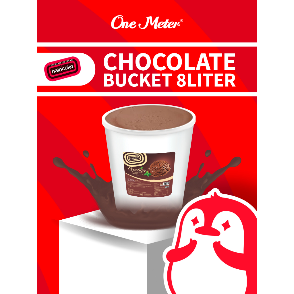 

Aice Chocolate (HALOCOKO BUCKET SERIES) Bucket Ice Cream Es Krim Ember 8L Eskrim