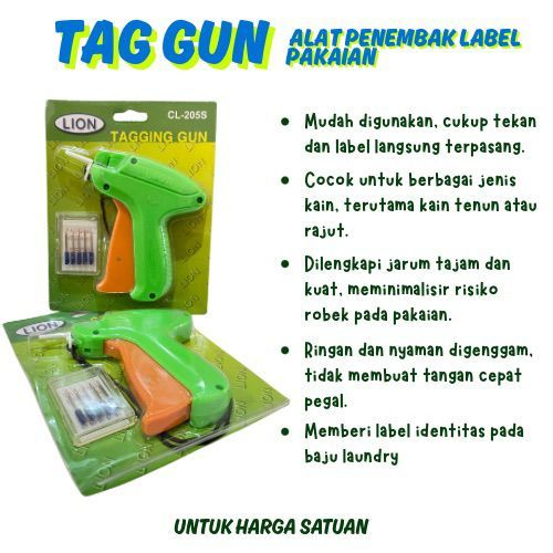 

Tag Gun Alat Tembak Label Harga Pakaian – Praktis & Kokoh