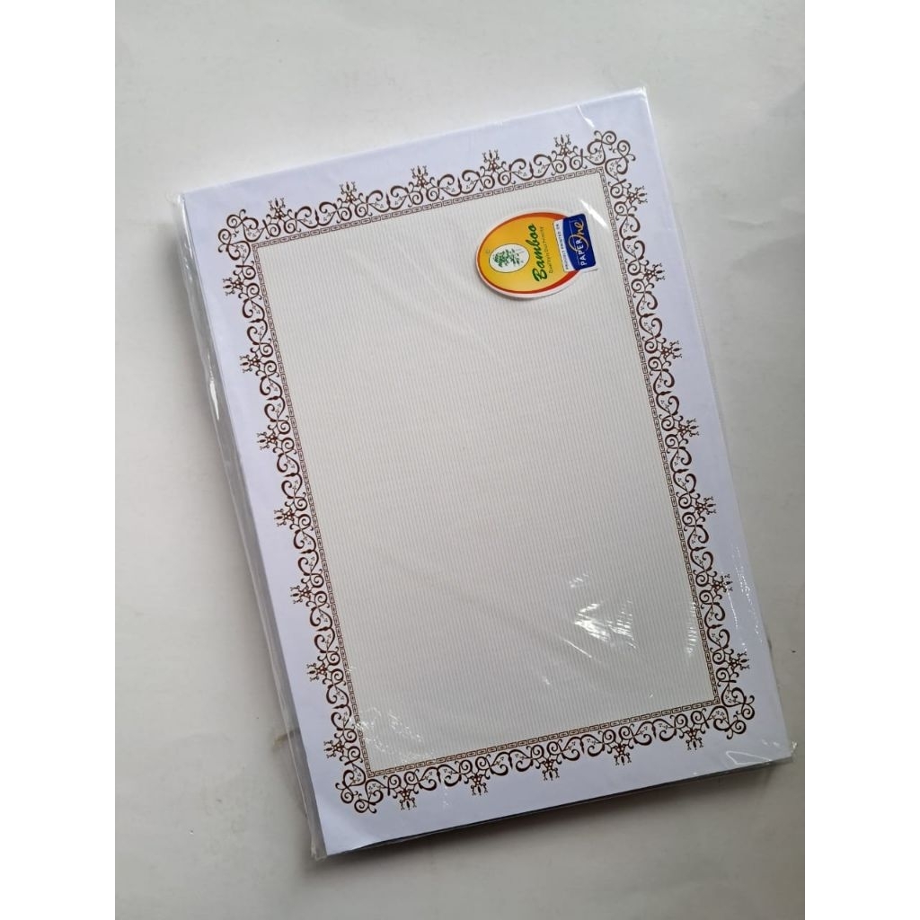 

Kertas blanko / kertas piagam / kertas sertifikat ukuran A4 Satuan