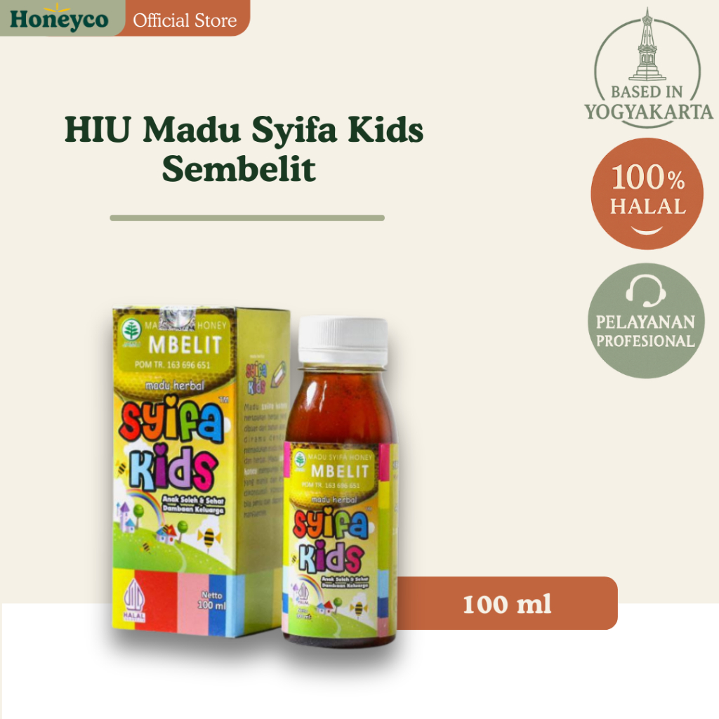 Madu Syifa Kids Sembelit - Madu Sembelit Untuk Anak - Obat Sembelit Pada Anak