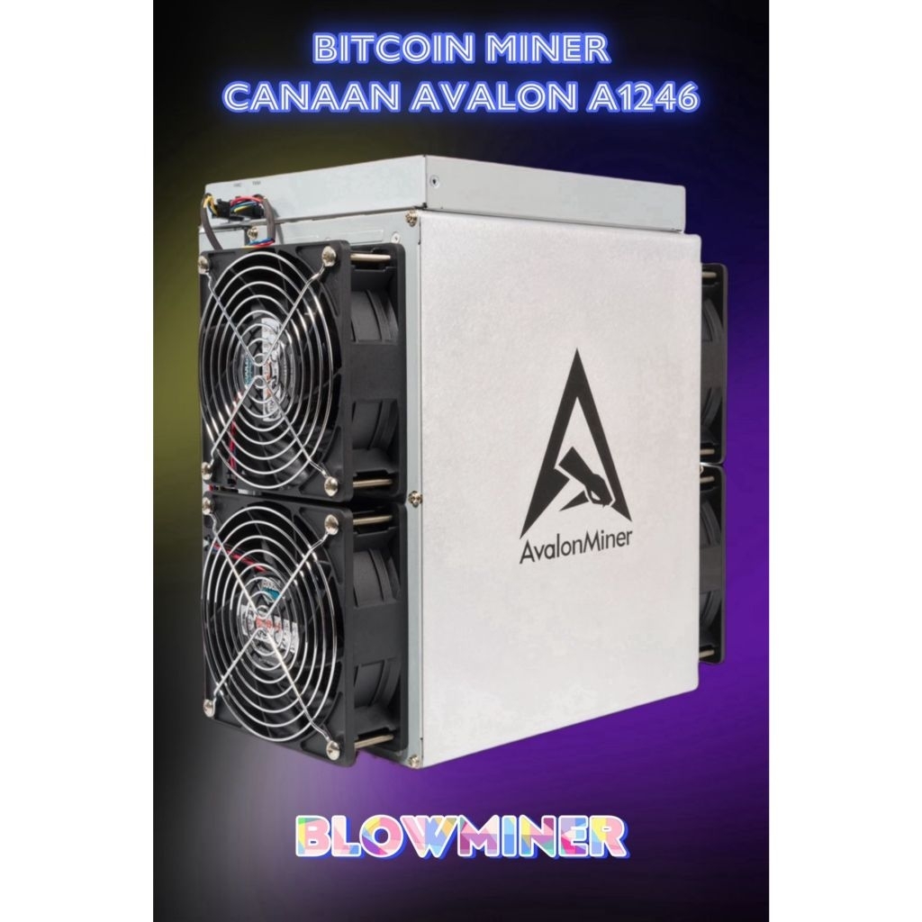Canaan Avalon 1246 87TH SHA256 BTC Miner