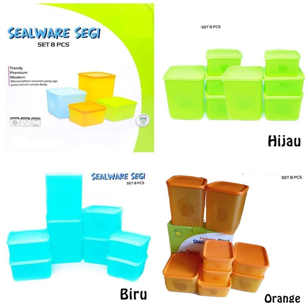 LEMONY PLAST SEALWARE SEGI PAMELO SET 8 PCS / TOPLES LEMONY / TOPLES B
