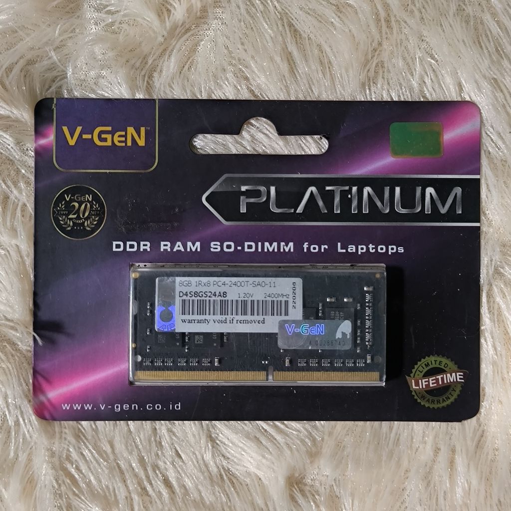 RAM Laptop DDR4 SODIMM 8GB V-Gen Platinum 2400 Mhz