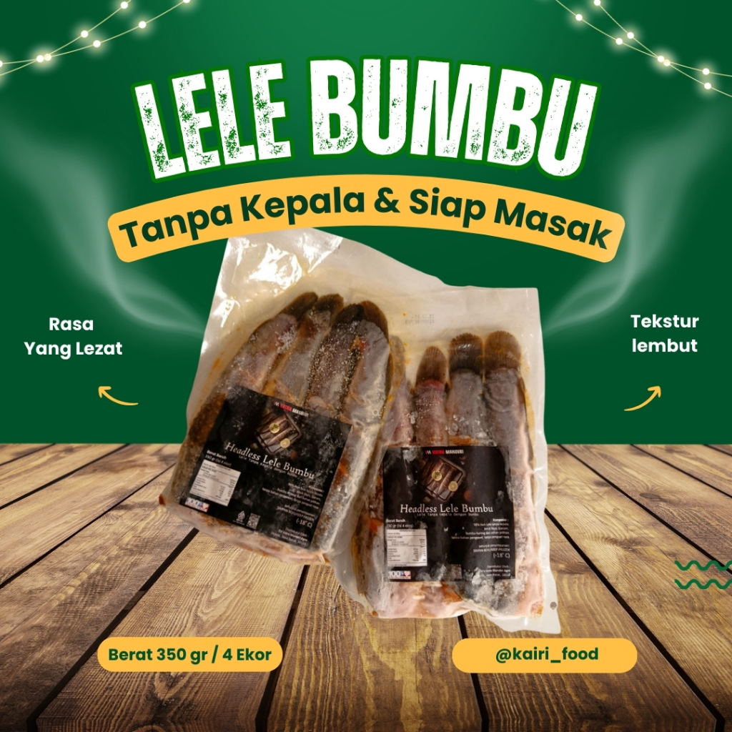 

Frozen Food Headless Lele Bumbu Kuning 4 ekor / 8 Ekor | Praktis Tinggal Goreng