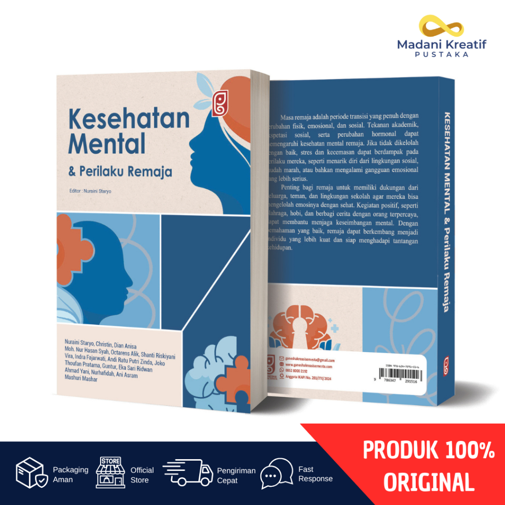 Buku Kesehatan Mental Remaja & Perilaku Remaja | Panduan Psikologi Parenting dan Self Healing